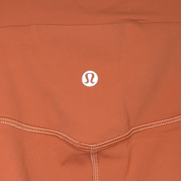 Lululemon Wunder Under High-Rise Orange/Pink Leggings (25") - Size 2 - Picture 4 of 6